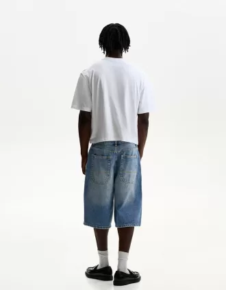 Bermudas skater denim Light blue