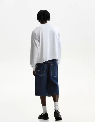 Bermudas skater denim Navy