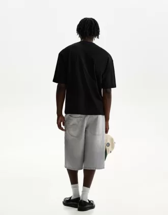Bermudas skater denim Grey