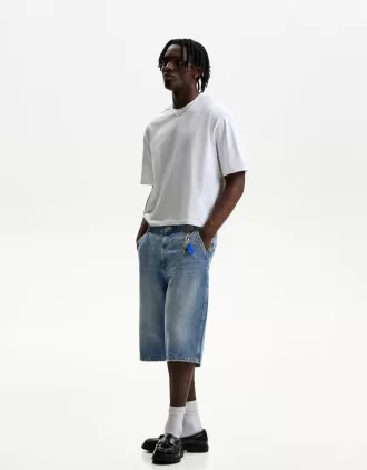 Bermudas skater denim Light blue