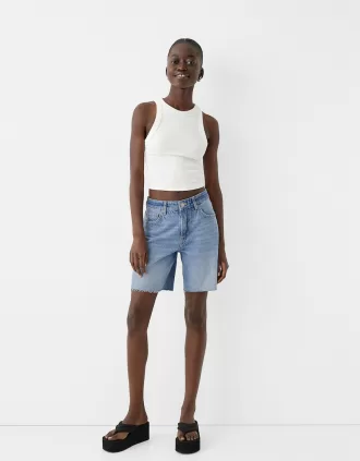 Bermudas vaqueras Light blue