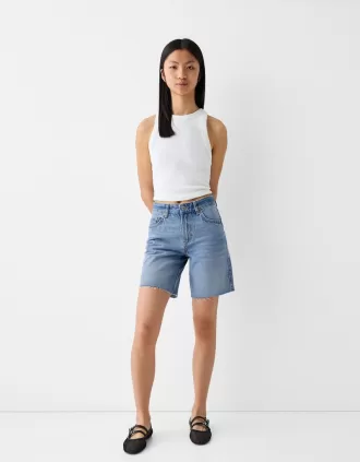 Bermudas vaqueras Light blue