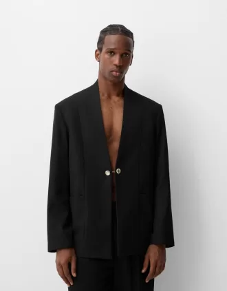 Blazer con detalles de botones Black