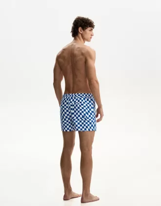 Boardshorts regulares con estampado Blue