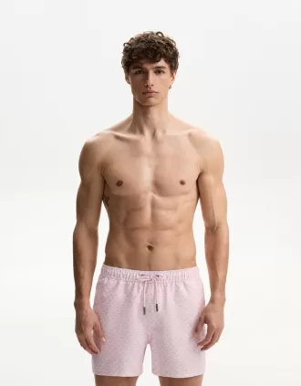 Boardshorts regulares con estampado Pink