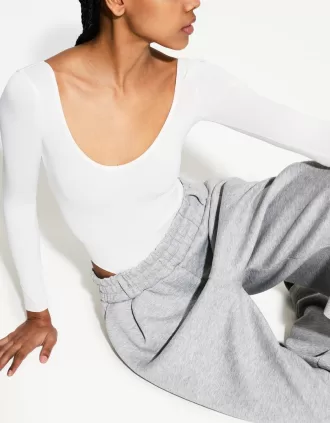 Body de manga larga Off white