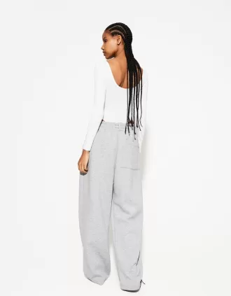 Body de manga larga Off white