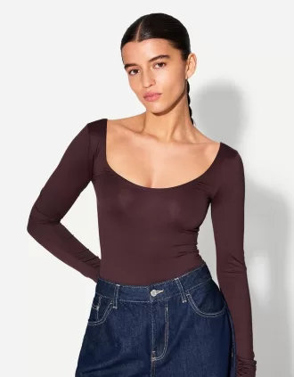 Body de manga larga Brown