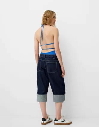 Body halter con espalda abierta Blue