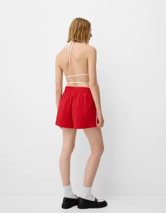 Body halter con espalda abierta Off white