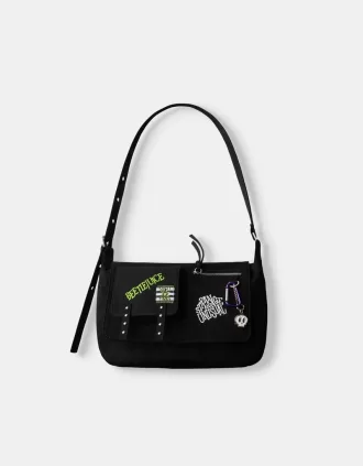 Bolsa Beershka x Beetlejuice Black
