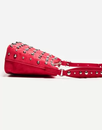 Bolso antelina con tachuelas Red