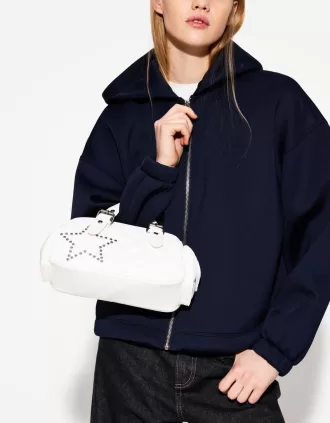 Bolso bowling acolchado White
