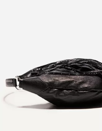 Bolso con flecos Black