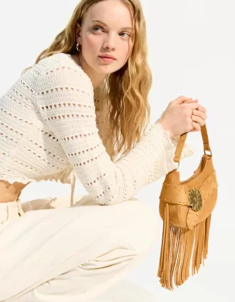 Bolso con flecos Leather