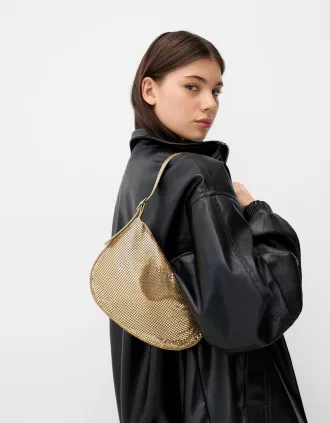 Bolso de malla dorada Gold