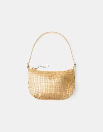 Bolso de malla dorada Gold