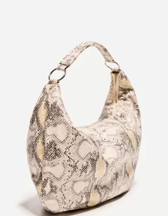 Bolso estampado animal Cream