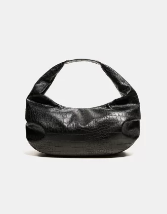 Bolso maxi efecto piel Black
