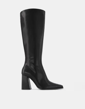 Botas con tacón de bloque BLACK