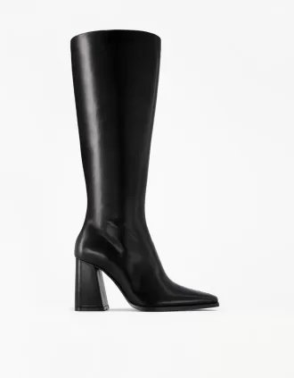Botas con tacón de bloque BLACK