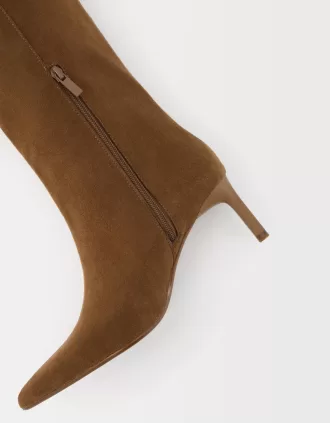 Botas de tacón gatito Brown