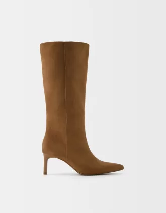 Botas de tacón gatito Brown
