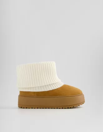 Botines calcetín con plataforma CAMEL