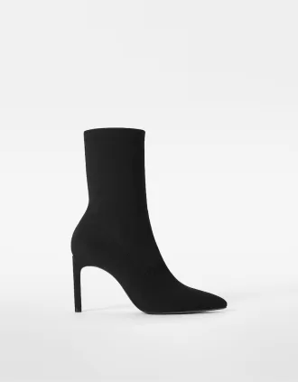 Botines de tacón sastre BLACK