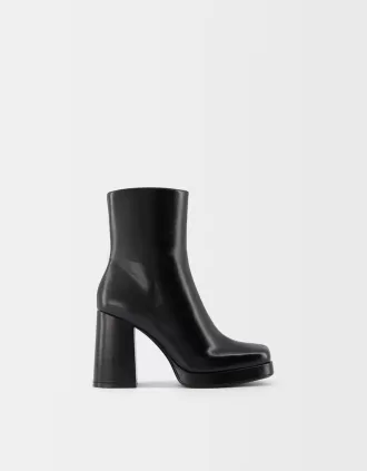 Botines plataforma tacón alto BLACK