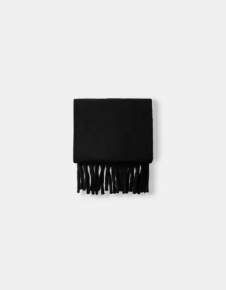 Bufanda de color liso Black