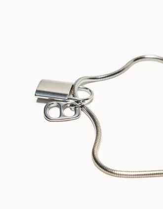 Cadena de acero colgante Silver