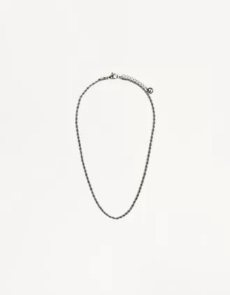 Cadena de acero retorcida Silver