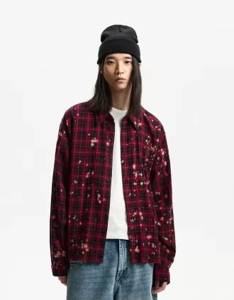 Camisa boxy de manga larga Red