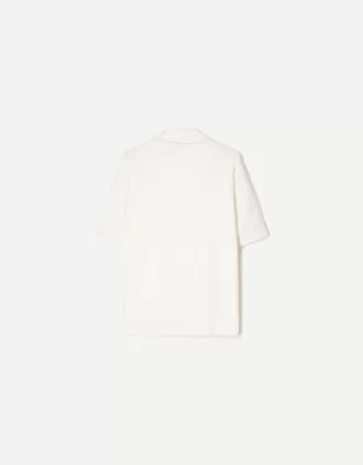 Camisa crepé manga corta White