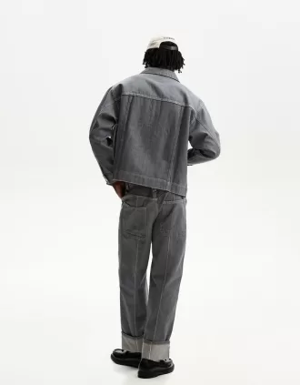 Camisa vaquera oversize Grey