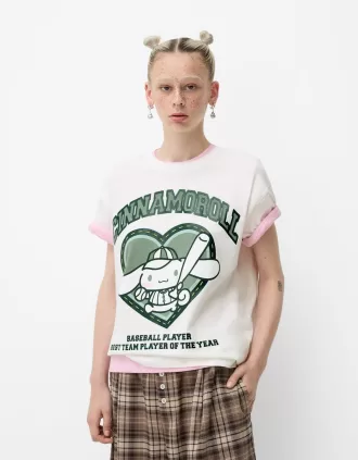 Camiseta Cinnamoroll manga corta White
