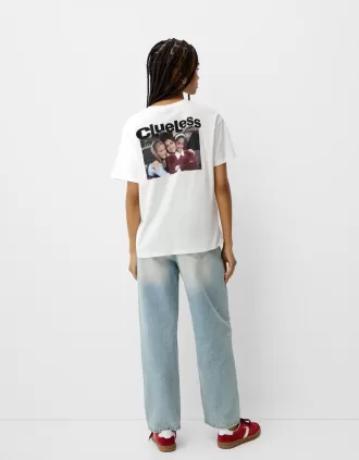 Camiseta Clueless manga corta Off white