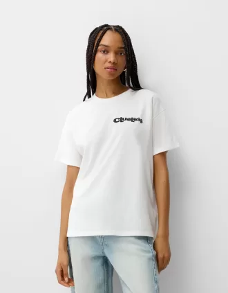 Camiseta Clueless manga corta Off white