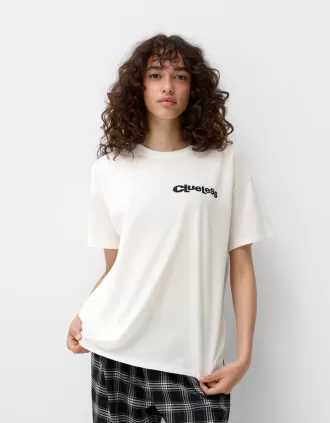 Camiseta Clueless manga corta Off white