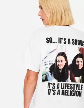 Camiseta Gilmore Girls de manga corta con estampado White