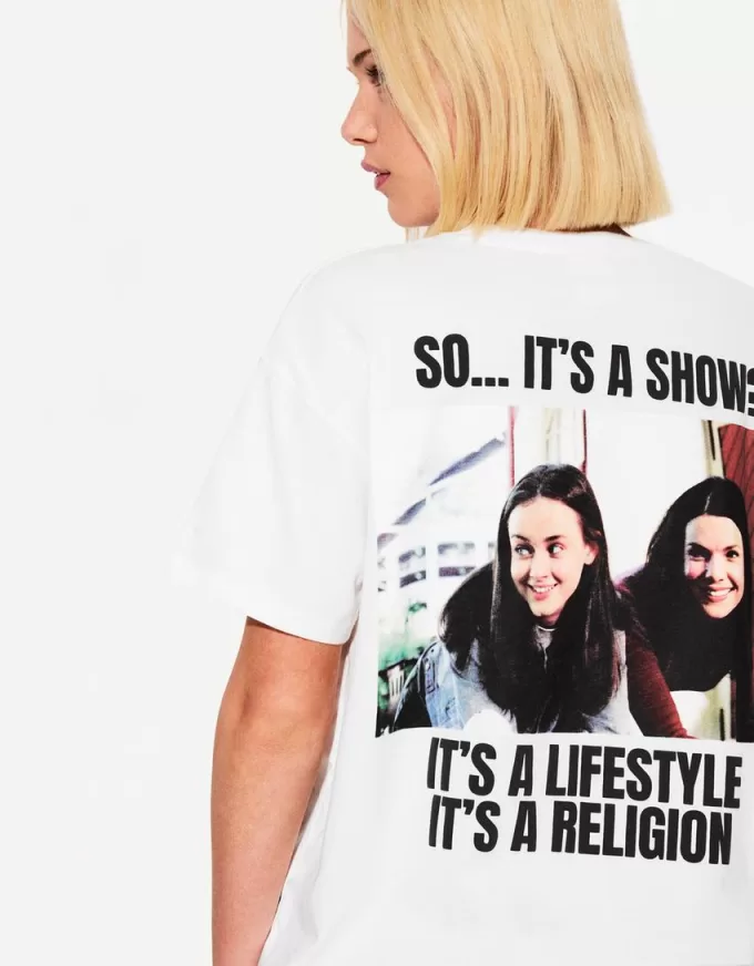 Camiseta Gilmore Girls de manga corta con estampado White