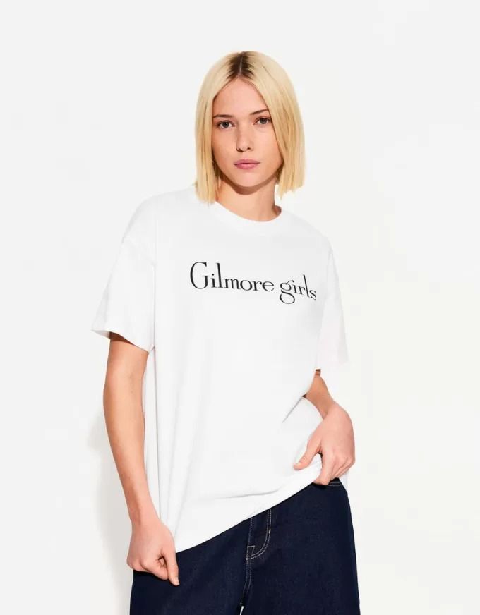 Camiseta Gilmore Girls de manga corta con estampado White