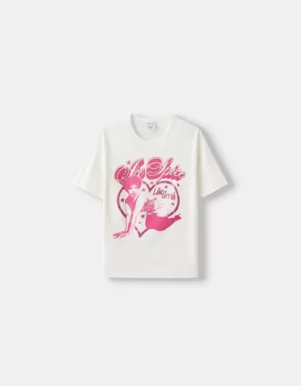 Camiseta Ice Spice de manga corta Off white