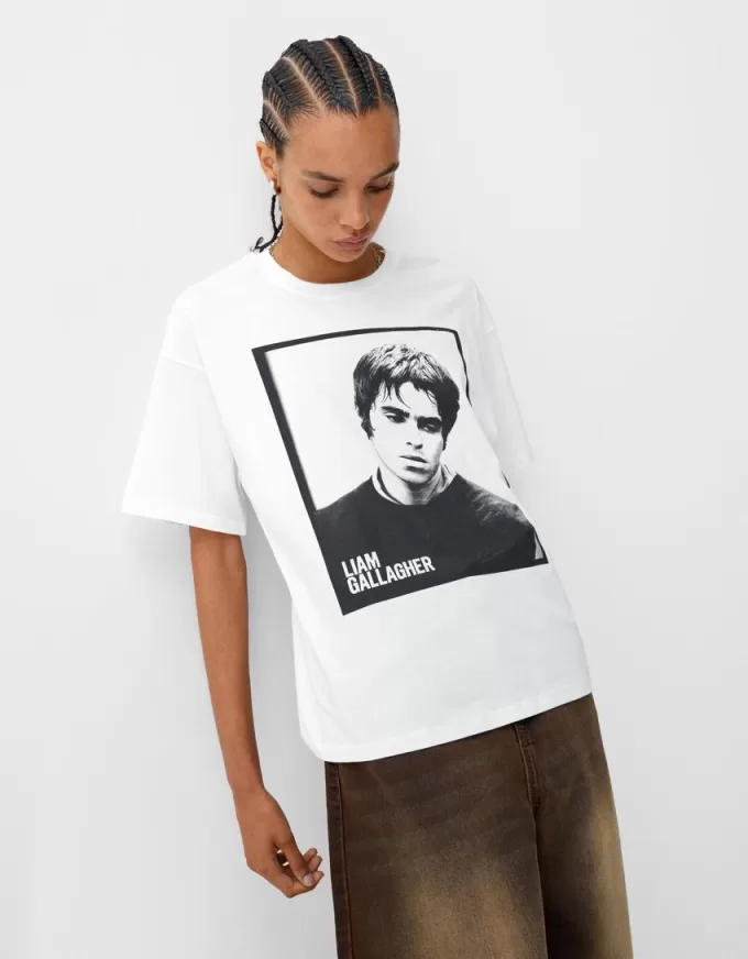 Camiseta Liam Gallagher de manga corta White
