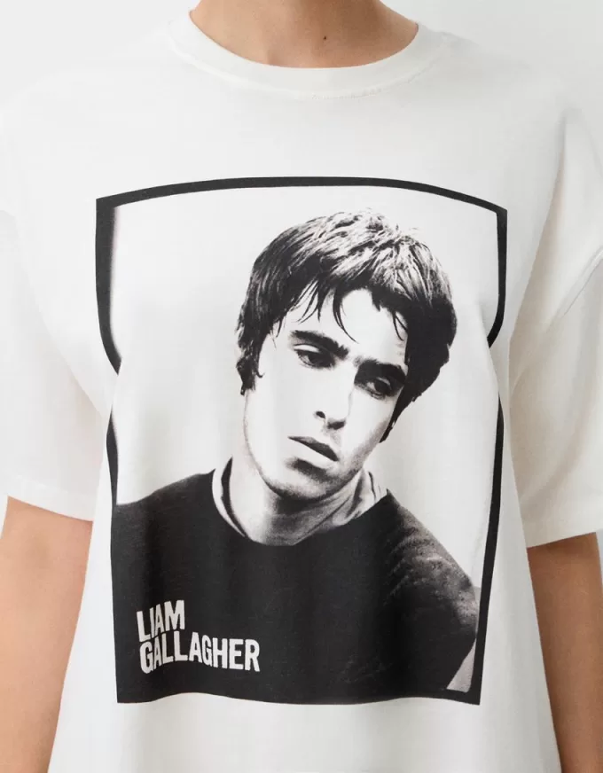 Camiseta Liam Gallagher de manga corta White