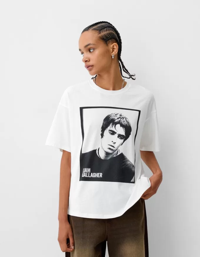 Camiseta Liam Gallagher de manga corta White