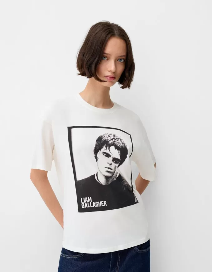 Camiseta Liam Gallagher de manga corta White