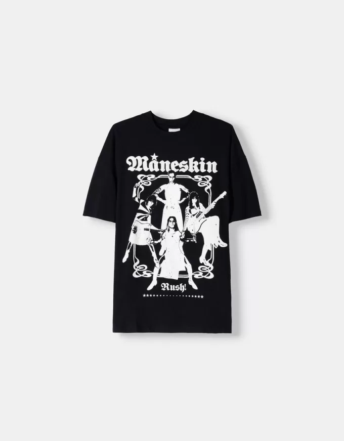 Camiseta Måneskin de manga corta Black