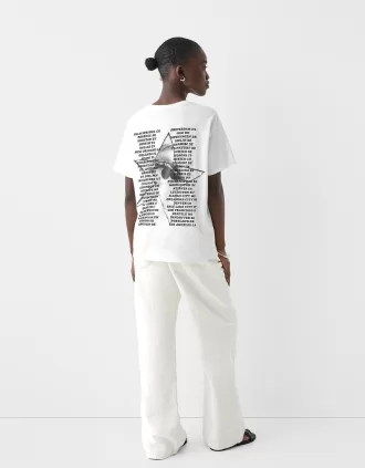 Camiseta Olivia Rodrigo manga corta Off white